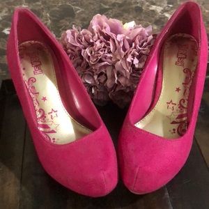 Hot pink heels